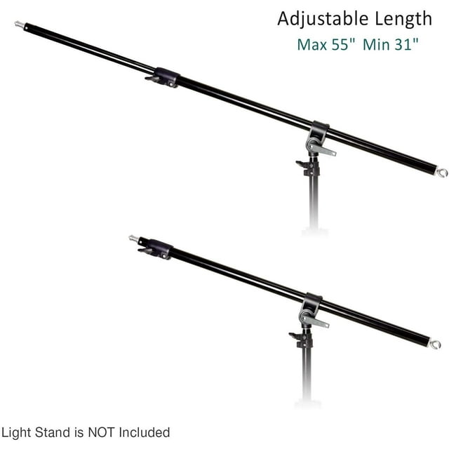 LS Photography 2PC Adjustable Boom Arm Bar for Reflector Holder Photography Photo Video Studio, WMT1395