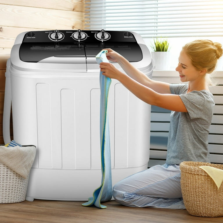 Gymax Full-Automatic Washing Machine Portable Compact Laundry