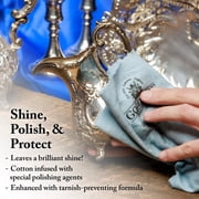 Goddards Silver Polishing Cloth for Jewelry, Remove Tarnish on Plated or Sterling Silver, Gold, Antiques, and Leaves Tarnish Protection, 1 Cloth
