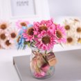 thumbnail image 2 of Realistic Simulation Sunflower Vivid Non-fading Aesthetic Table Centerpieces Artificial Bouquet Home Decor, 2 of 7