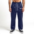 thumbnail image 2 of Summer Men Sweatpants Joggers Straight Pants Neutral Breathable Loose Outdoor Quick Drying Fabric Fitness pants Casual Trousers Navy L, 2 of 4