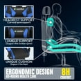 thumbnail image 4 of Bigzzia Gaming Chair with Heated Cushion, High Back Game Chairs with Pillow and Lumbar Support, Blue, 4 of 7