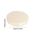 thumbnail image 3 of Round Waterproof Faux Leather Bar Stool Seat Cover with Elastic Bands, Washable Chair Cushion for Worn or Stained Seats, 13.8 Inch, 3 of 6