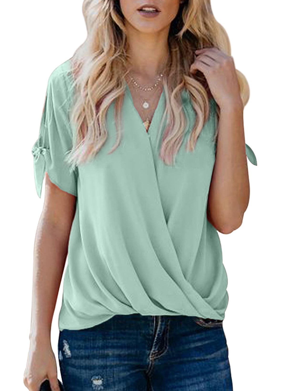 womens tie knot t shirt