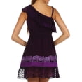 thumbnail image 2 of Sakkas Summer Solstice Batik Dress - Eggplant - 1X/2X, 2 of 4