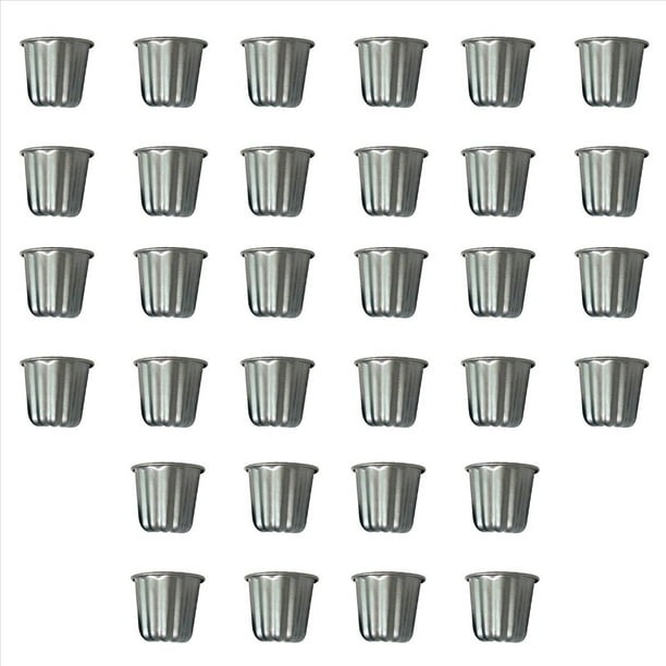 Molde Canele, para Muffins Cannele, 32 Piezas Molde Cannele Antiadherente Canneles Gris-Negros