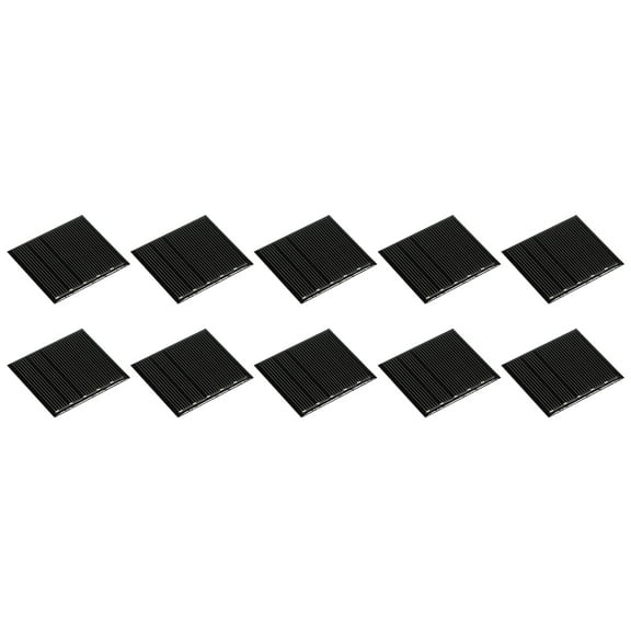 Mini Solar Panel Cell 2.5V 80mA 0.2W 48.5mm x 42.5mm for DIY Project Pack of 10