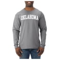 thumbnail image 2 of Wild Bobby State of Oklahoma College Style Men Long Sleeve Shirt, 2 of 6
