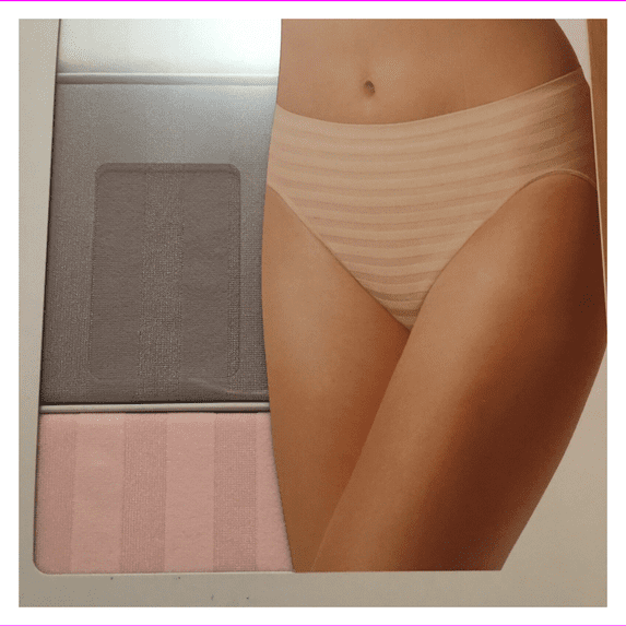 JOCKEY HI CUT 3 Pack P576 7/Grey/White/Pink