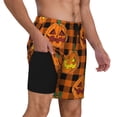 thumbnail image 2 of Kdxio Halloween Print Men'S Swim Trunks With Compression Liner 7 Inch Inseam Quick Dry Swim Shorts, 2 of 7