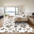thumbnail image 3 of ODIKA 4'x6' Machine Washable Non-Slip Area Rug, Abstract White High Traffic Rug, White, 1309692, 3 of 7