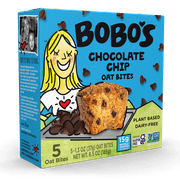 Bobo's Oat Bites, Chocolate Chip, 5 Pack of 1.3 oz bars