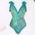 thumbnail image 3 of Traje de Baño Conjunto de bikini para mujer Traje de baño de dos piezas con control de barriga y falda cruzada (Verde XXL) Cgtredaw Verde T XXL para Mujer, 3 of 5