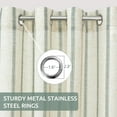 thumbnail image 3 of DriftAway Farmhouse Vertical Striped Linen Blend Textured Light Filtering Semi Sheer Curtains for Living Room Bedroom 63 Inches Long Drapes 2 Panels, 3 of 8