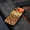 thumbnail image 4 of WIRESTER Shockproof Soft Rubber Cover Case for Apple iPhone 17 Pro Max 6.9" 2025, Gold Glitter Sparkle With Black Yellow Glitter Leopard, 4 of 5