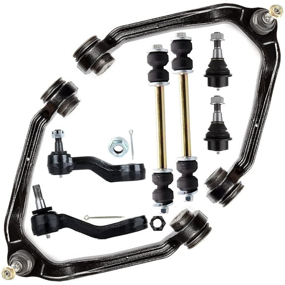 CCIYU Front Control Arm Ball Joints Sway Bar Link Pitman Idler Arms fit for 2001 02 03 04 05 06 for Chevrolet Tahoe 8Pcs Suspension Kit