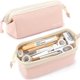 thumbnail image 1 of wonima02 Large Pencil Case Wide Opening - Big Capacity Pencil Pouch for Girls Boys - Portable Stationery Pen Bag for School Office College Teens Students Adults, Pink, 1 of 1