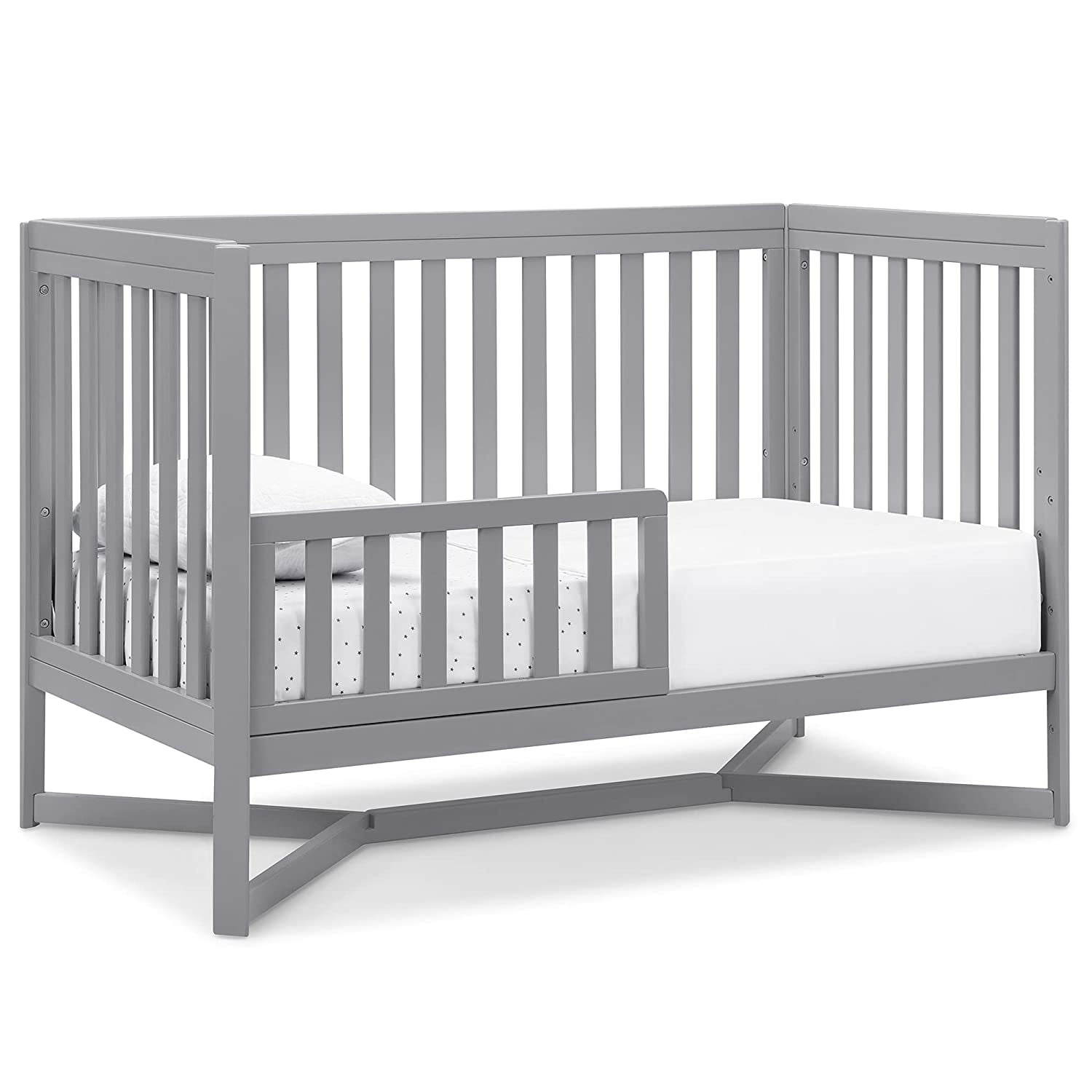 Delta Children Tribeca 4-in-1 Convertible Crib, Grey