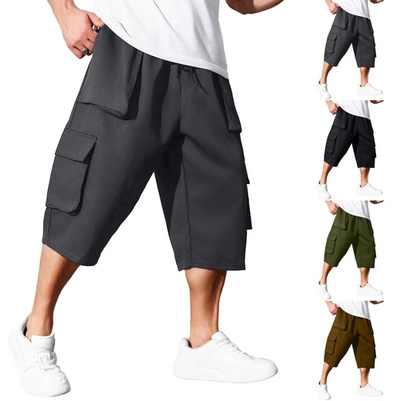 IAJDKMEK Men's Lightweight Breathable Loose Shorts - Stretch Elastic Waist Gym Shorts, Running Shorts for Men, Casual Sports Shorts,Army Green 2XL
