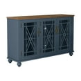 thumbnail image 4 of FESTIVO 55" Vintage Style Wood Kitchen Accent Buffet Sideboard Cabinet - Navy, 4 of 5