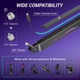 thumbnail image 3 of TONOR RGB Gaming Mic Arm, Low Profile Microphone Boom Arm with controllable RGB Light, Mic Stand with Cable Management, Compatible with Pop, 3 of 8