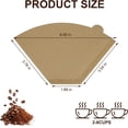 thumbnail image 3 of 100 Count #2 Coffee Filter, 2-4 Cup Cone Unbleached Disposable Filters for Drip and Pour Over Coffee Maker, 3 of 4