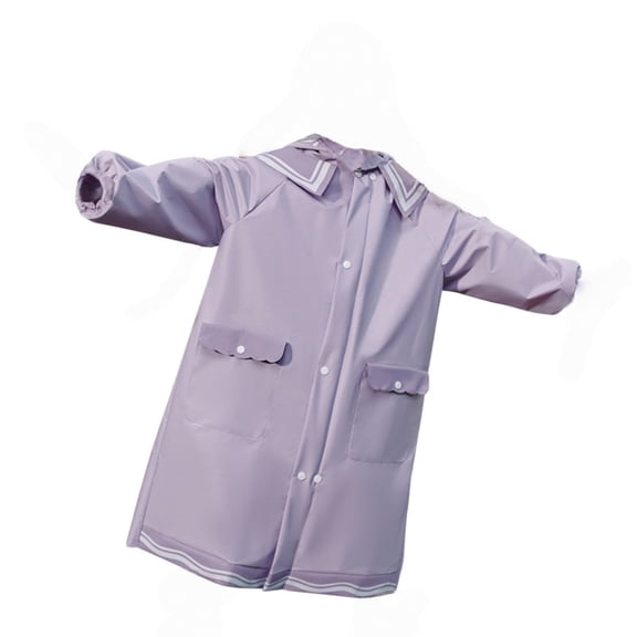 UACY Kids Raincoat for Boys Girls, Waterproof Rain Jacket with Hood for School & Outdoor Play (Purple, 2-4 Years)