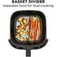 thumbnail image 3 of Chefman Turbofry Air Fryer with Basket Divider, 8 Qt Capacity - Stainless Steel, New, 3 of 10