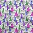 thumbnail image 1 of oneOone Cotton Poplin Purple Fabric Beach Boat Craft Projects Decor Fabric Printed By The Yard 42 Inch Wide, 1 of 4
