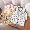 thumbnail image 3 of lnmuld Cute Sweaters Baby Girl Boy Vest Fall Winter Clothes Thick Warm Small Vest Sleeveless V Neck Outerwear Kids Size:6-12 Months, 3 of 4
