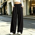 thumbnail image 2 of HIPYLO Teen Oversized Wide Leg Pants with High Waistband Tween Sweatpants for Girls in Flowy Fabric Girls Pants, 2 of 6