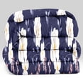 thumbnail image 7 of 9 Pieces Bedspread Bedding Set with Matching Curtains,Queen Size, Navy Blue and White Flower,Coverlet Quilted Bed Throw,Bedcover,Machine Washable,Gift for Wedding and Fastival, 7 of 7