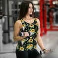 thumbnail image 6 of Uemuo Sunflower Skull Boho Pattern Workout Tank Tops for Women Breathable Moisture-wicking tank top Sleeveless Running Loose Fit Yoga Tops Active Shirts Sports Gym Exercise, 6 of 9