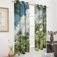 thumbnail image 2 of Blackout Curtains Decor Fairy Tale Cabin Balloon for Bedroom Living Room Grommet Window Drapes 2 Panel Set, 2 of 5