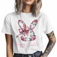 thumbnail image 4 of Camisetas casuales de manga corta con estampado de conejo de Pascua para hombre, 4 of 8