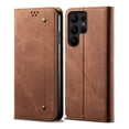thumbnail image 3 of Dteck Flip Wallet Case for Samsung Galaxy S24 Ultra, Premium PU Leather Magnetic Folio Cover with Card Holder Kickstand Shockproof Durable Protective TPU Phone Case,Brown, 3 of 6