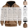 thumbnail image 7 of gbyLJF Men's Quarter Zip Drawstring Hoodies Long Sleeve Fleece Pullovers Fall Sweatshirt Running Hiking Clothes, 7 of 7