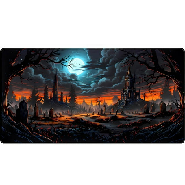 Hearth & Gear Extended Gaming Pad Large Desk Mat With Rubber Base Edges For Computer PC Laptop Work And Game Play Cover Hand Support for Computer Desk Wrist Pads for Laptop Keyboard Laptop Desk with
