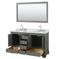 thumbnail image 3 of Wyndham Collection Wcs202060dcmunom58 Deborah 60" Free Standing Double Vanity Set - White, 3 of 7
