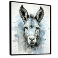thumbnail image 2 of Designart "Charming Portrait of Grey Donkey" Animals Framed Wall Art - Traditional Grey Donkey Entryway Framed Wall Art, 2 of 6