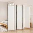 thumbnail image 1 of vidaXL 5-Panel Room Divider White 250x200 cm Fabric, 1 of 5