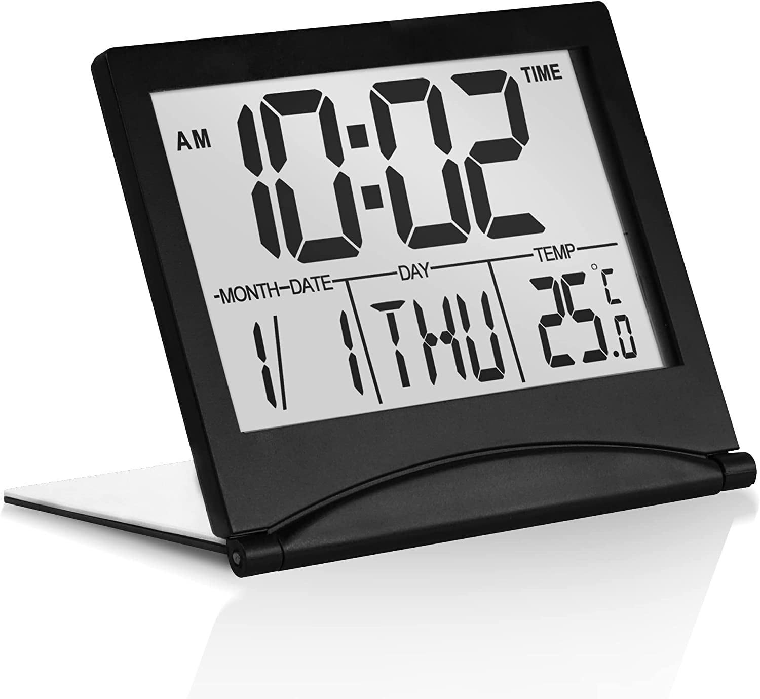 Homgreen Digital Travel Alarm Clock Foldable Calendar Temperature Homgreen Digital Travel Alarm Clock Foldable Calendar Temperature