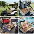 thumbnail image 6 of Golf Cart Seat Covers for 2 Seater,Fall Gnomes Microfiber Cart Seat Towel Blanket,Pumpkins Thanksgiving Leaves Autumn Retro Check Absorbent NonSlip Bench Seats Protector for Golf Course 51"x31", 6 of 9