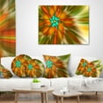 thumbnail image 3 of Designart Rotating Bright Fractal Flower - Abstract Throw Pillow - 18x18, 3 of 4