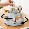 thumbnail image 1 of Pencil Pen Holder for Desk, 9 Slots 360 Degree Rotating Desk Organizer, Desktop Storage Pen Organizers Stationery Supplies, Cute Pencil Cup Pot for Of, 1 of 4