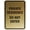 Brushed Gold, variant on Signs ByLITA Portrait Round Private residence do not enter Sign - Laser-Engraved Lettering | Durable ABS Plastic | Vibrant Colors | Powerful Foam Tape (Brushed Silver) - Small