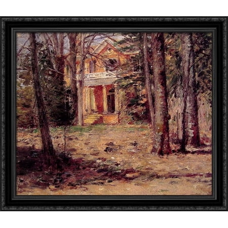 House in Virginia 34x28 Large Black Ornate Wood Framed Canvas Art by Theodore Robinson
