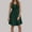 Dark Green, variant on Women's Spring/Summer Solid Color U Neck Buttoned Sleeveless Dress Satin Dress plus Size Rose Dresses for Women plus Size Dresses with Sleeves Formal plus Dresses for Women plus Size Jean Dress for