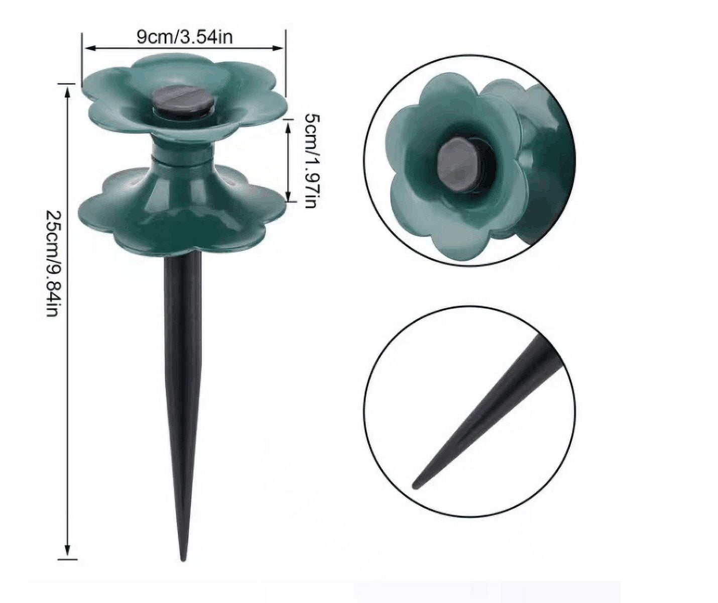 (Clearance) BNNG 6 PCS Garden Hose Guide Spike,Hose Guide Stake Hose Roller Guide,Keep Flowering Hose Out of Flower Beds,Rustproof Coated Garden Hose Stake for Yard,Lawn Hose Roller Support