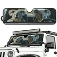 thumbnail image 2 of Jeiento Windshield Sun Shade Compatible with Wrangler JK JKU TJ, Funny Koala Foldable Windshield Sunshade Sun Visor Blocks UV Rays, Sun Shade Shield Protector, 2 of 6